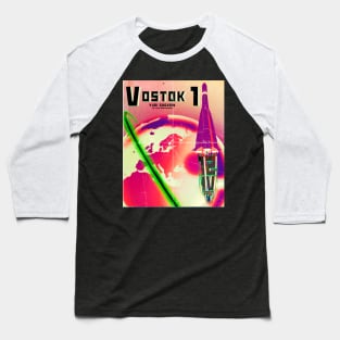 Vostok 1 60th Anniversary Globe Multicolour Baseball T-Shirt